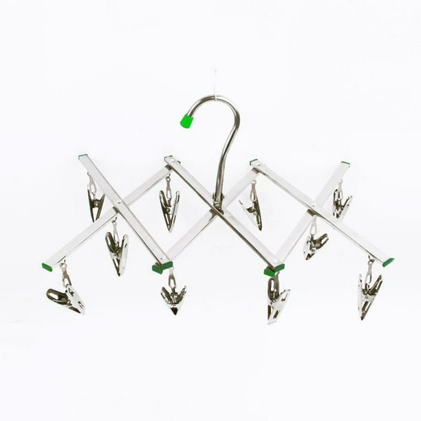 20 Pegs Coat Hanger Steel Metal Sock Underwear Clothes Airer Dryer Laundry Clips 20 Pegs Coat Hanger Steel Metal Sock Underwear Clothes Airer Dryer Laundry Clips